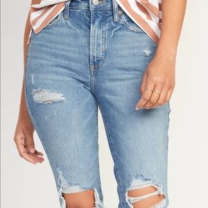Worn twice! Old navy og straight high rise size 2
